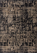 Pixel Black - Dark Beige Rug