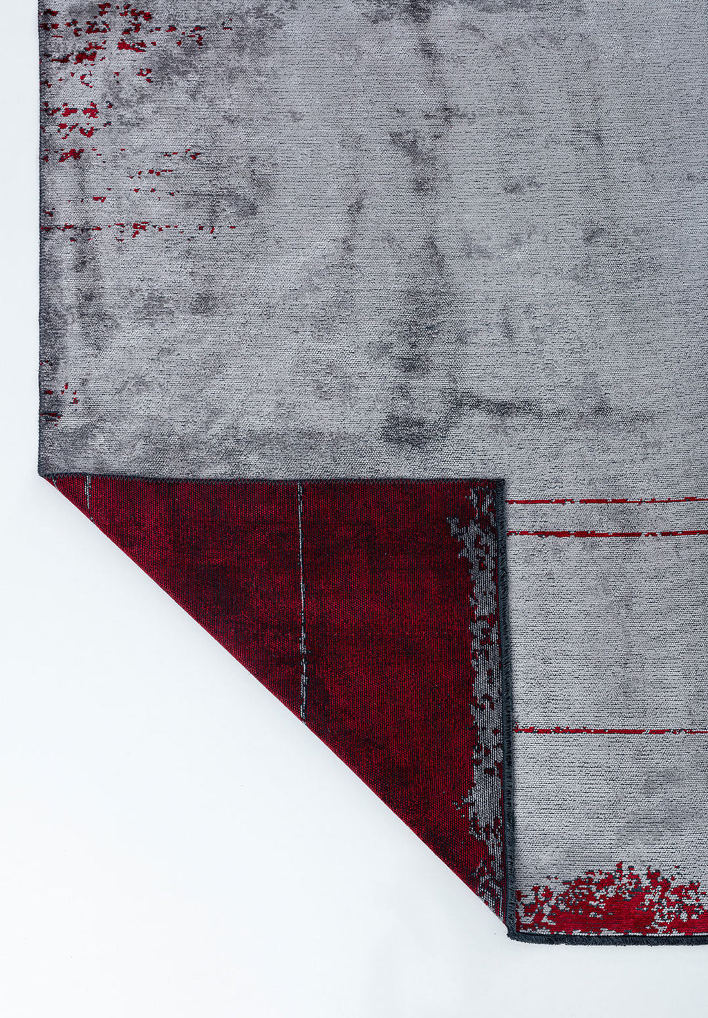 Barber Red - Light Grey Rug