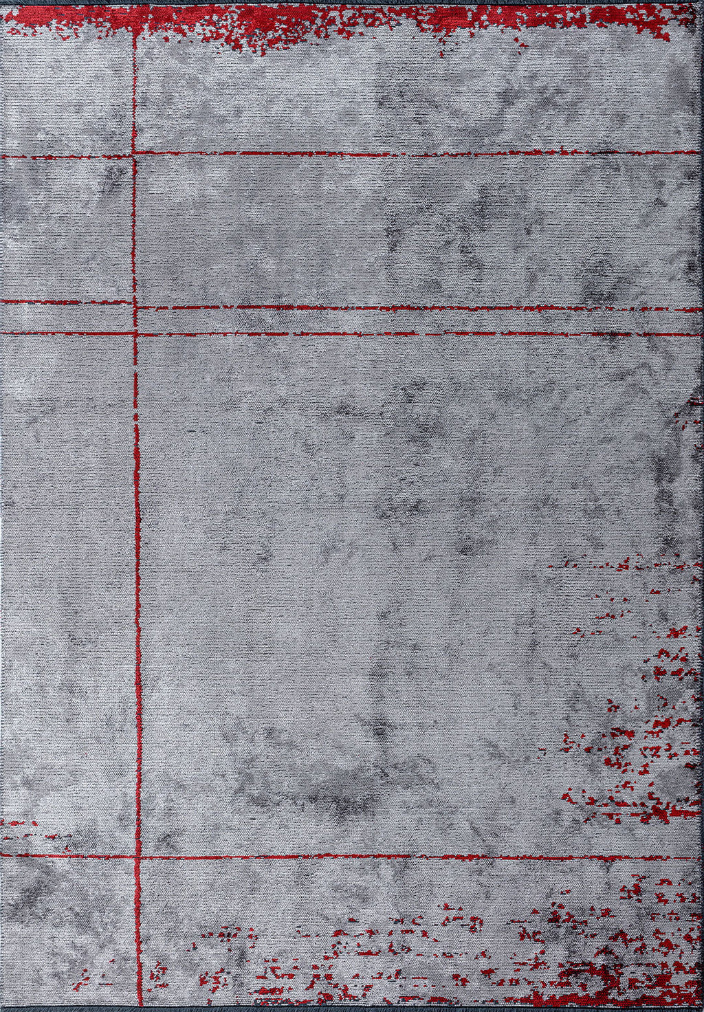 Barber Red - Light Grey Rug