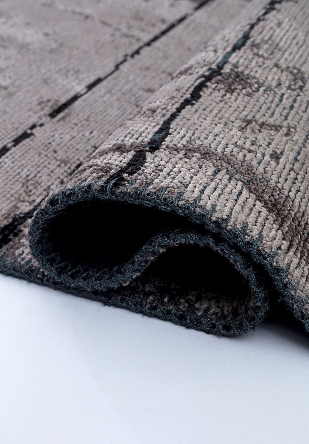 Barber Black - Dark Grey Rug