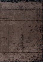 Barber Black - Dark Mink Rug