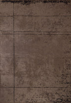 Barber Dark Mink - Black Rug