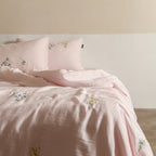 Cottage Wildflower Summer Quilted Blanket