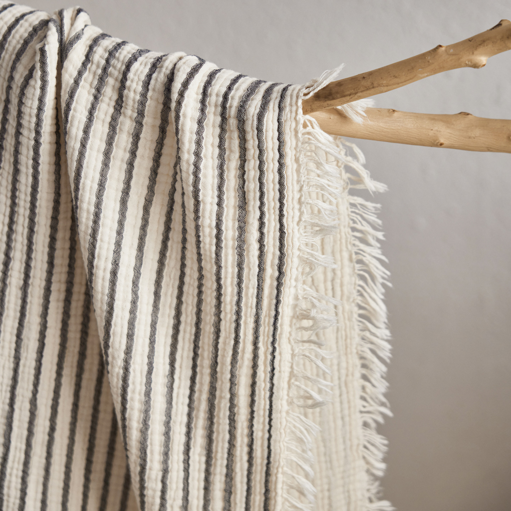 Woven Stripe Throw Blanket