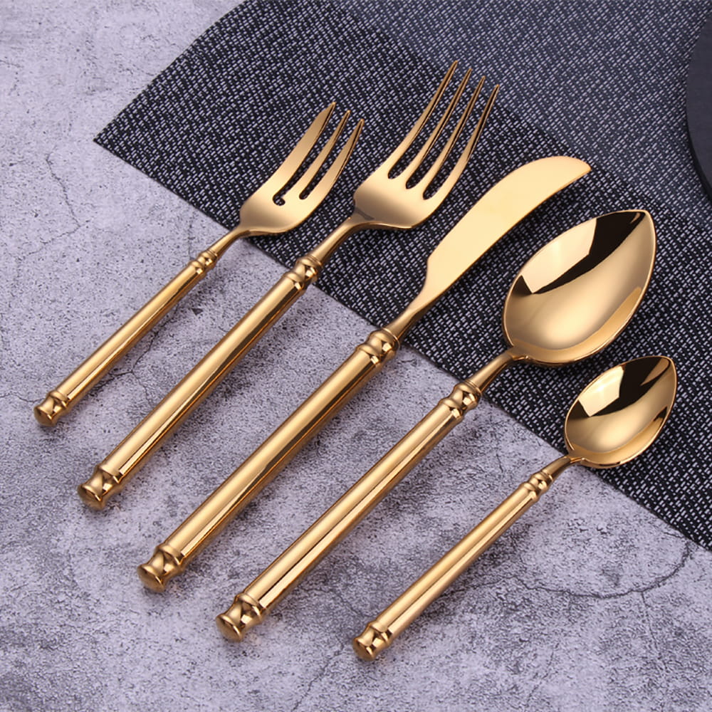 Helena Gold Luxury Stainless Steel Cutlery Set