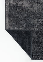 Heritage Dark Grey - Black Rug