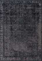 Heritage Dark Grey - Black Rug