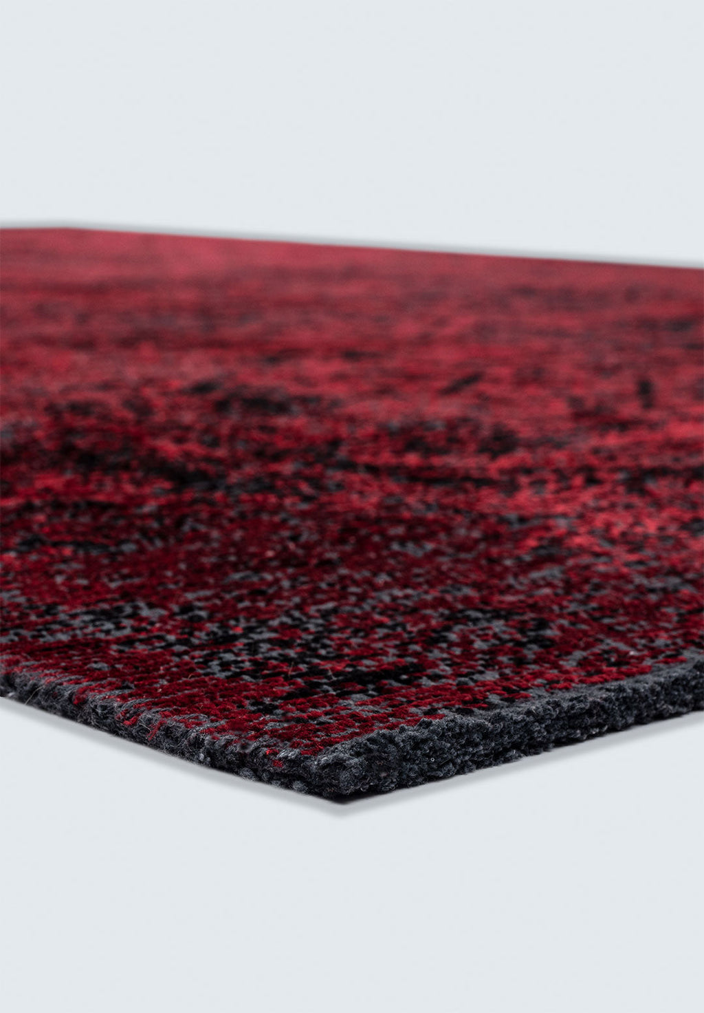 Tile Black - Red Rug