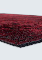 Tile Black - Red Rug