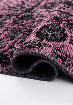 Tile Black - Pink Rug