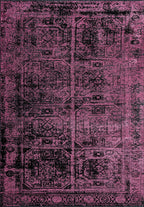 Tile Black - Pink Rug