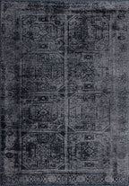 Tile Black - Dark Grey Rug