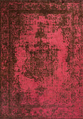 Medallion Dark Brown - Fuchsia Rug