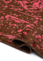 Medallion Dark Brown - Fuchsia Rug