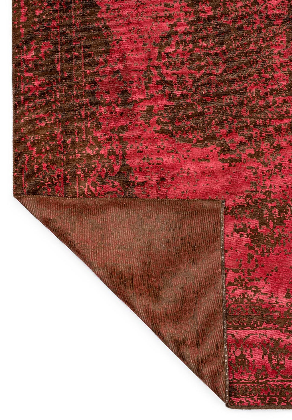 Medallion Dark Brown - Magenta Rug