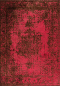 Medallion Dark Brown - Magenta Rug