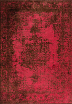 Medallion Dark Brown - Magenta Rug