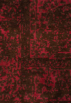 Medallion Dark Brown - Magenta Rug