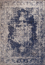 Medallion Beige - Dark Navy Rug