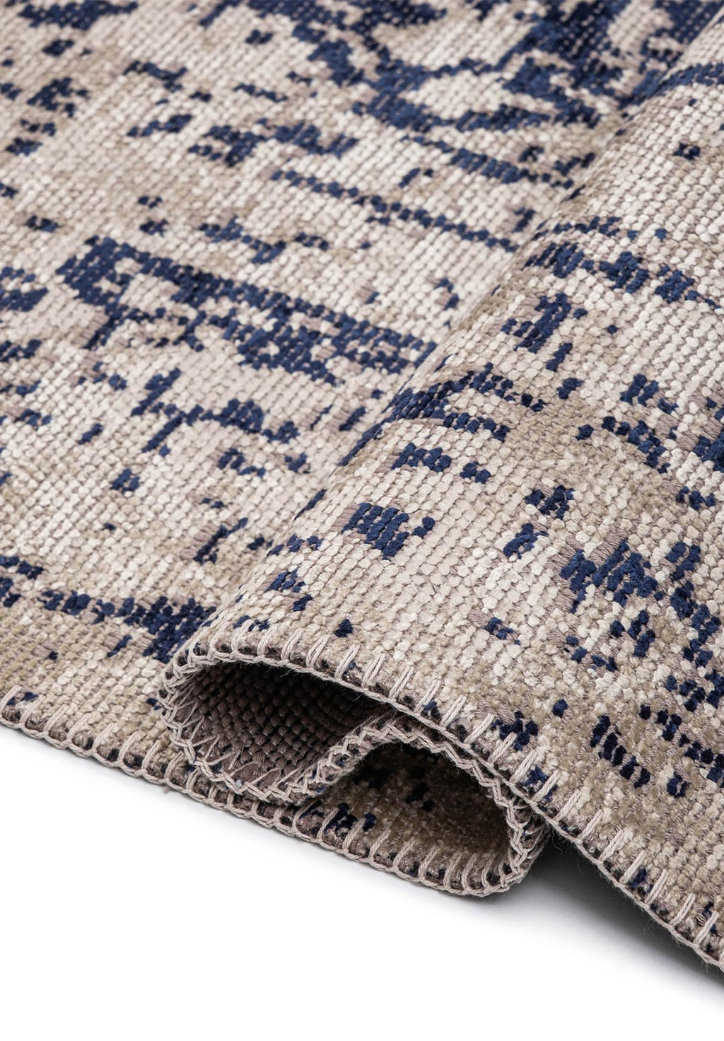 Medallion Beige - Dark Navy Rug