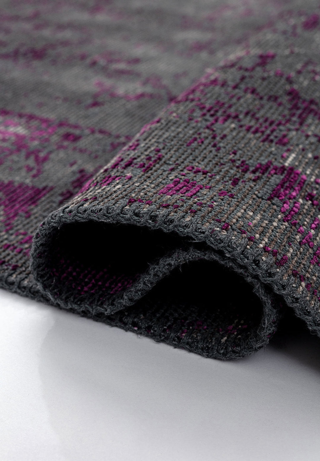 Ivy Grey - Purple Rug