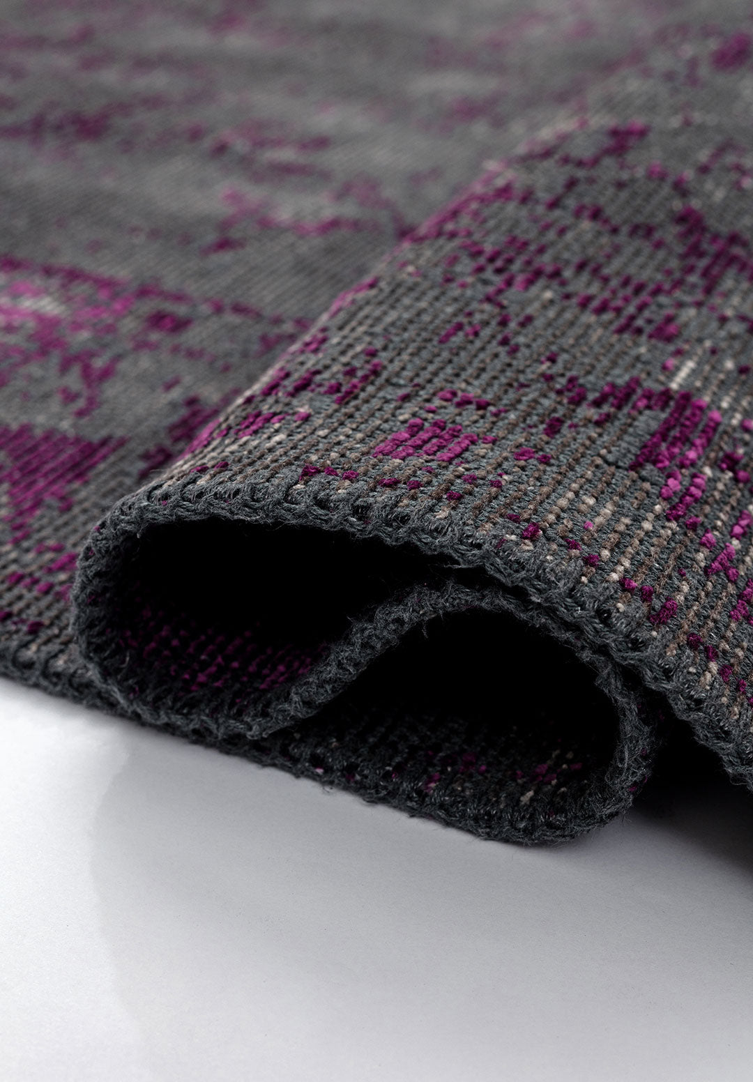 Ivy Grey - Purple Rug