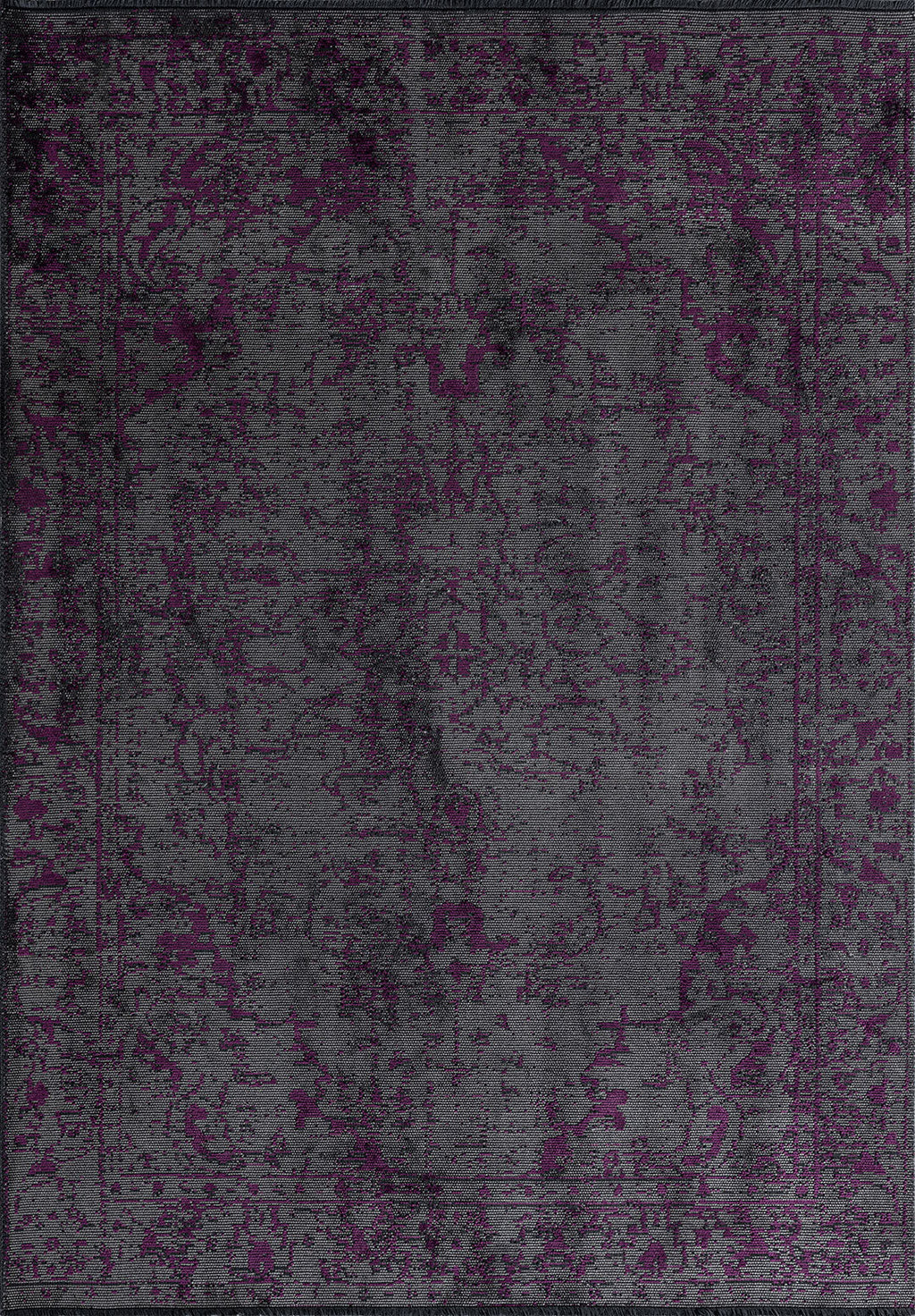 Ivy Grey - Purple Rug