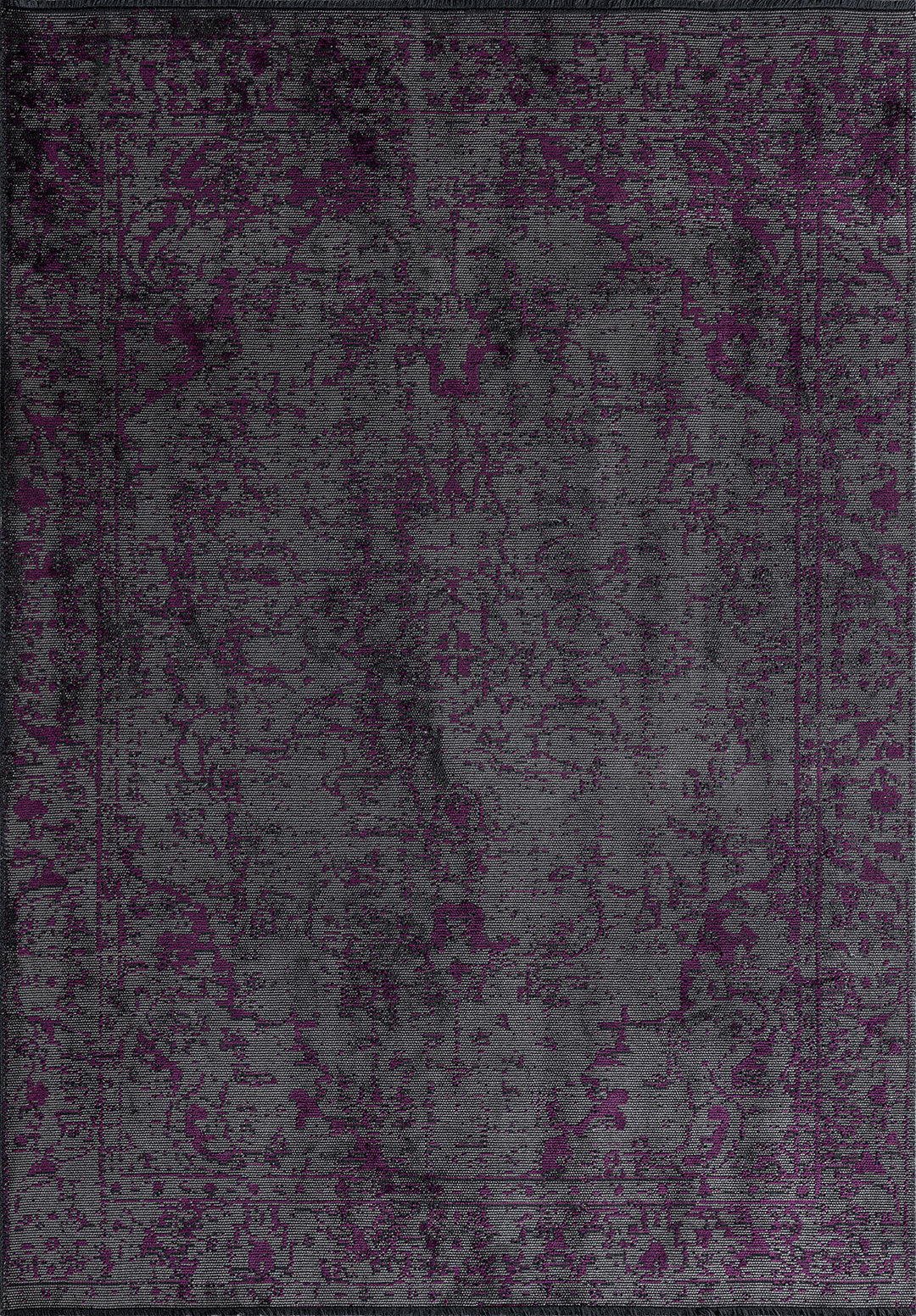Ivy Grey - Purple Rug