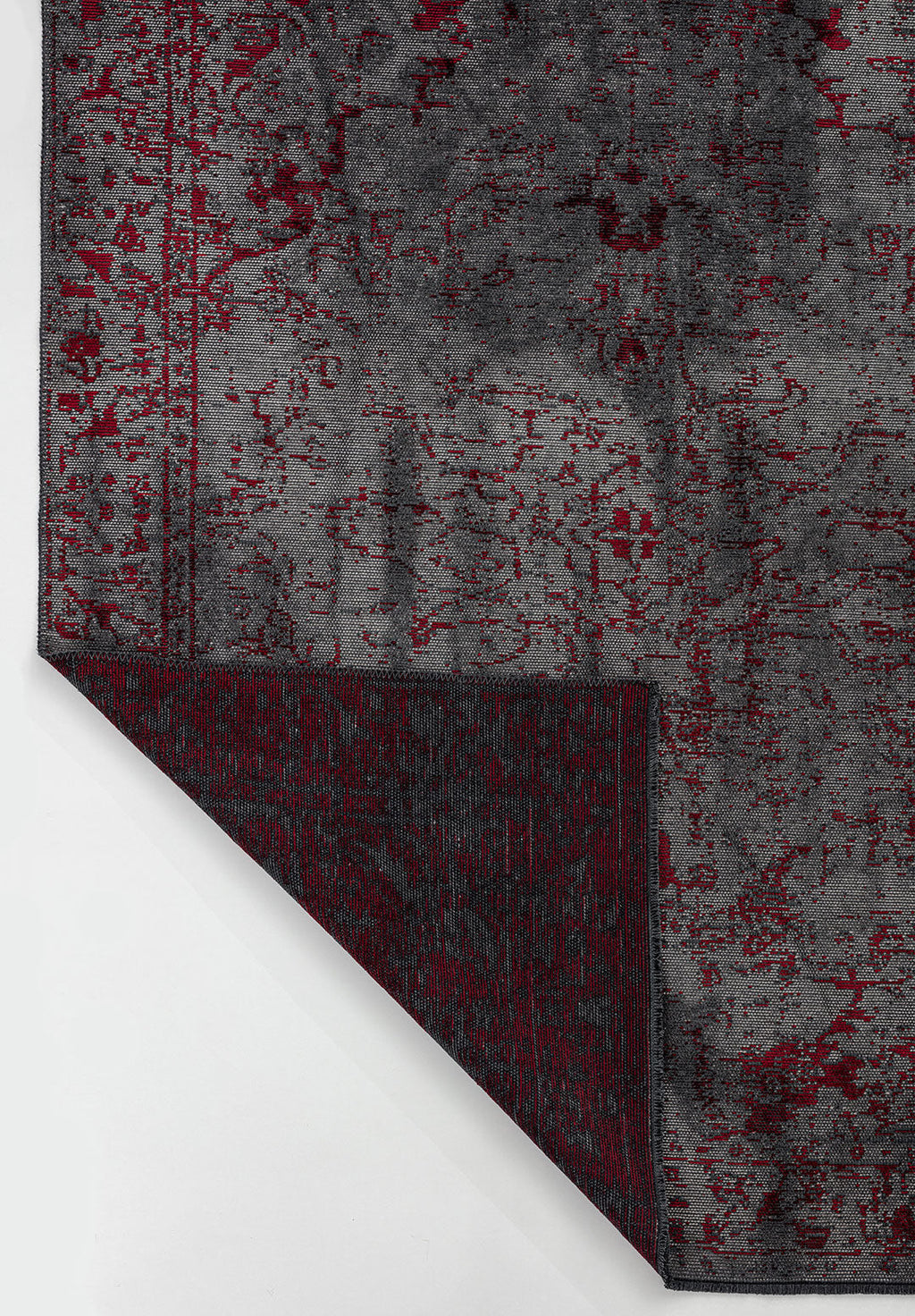 Ivy Grey - Red Rug