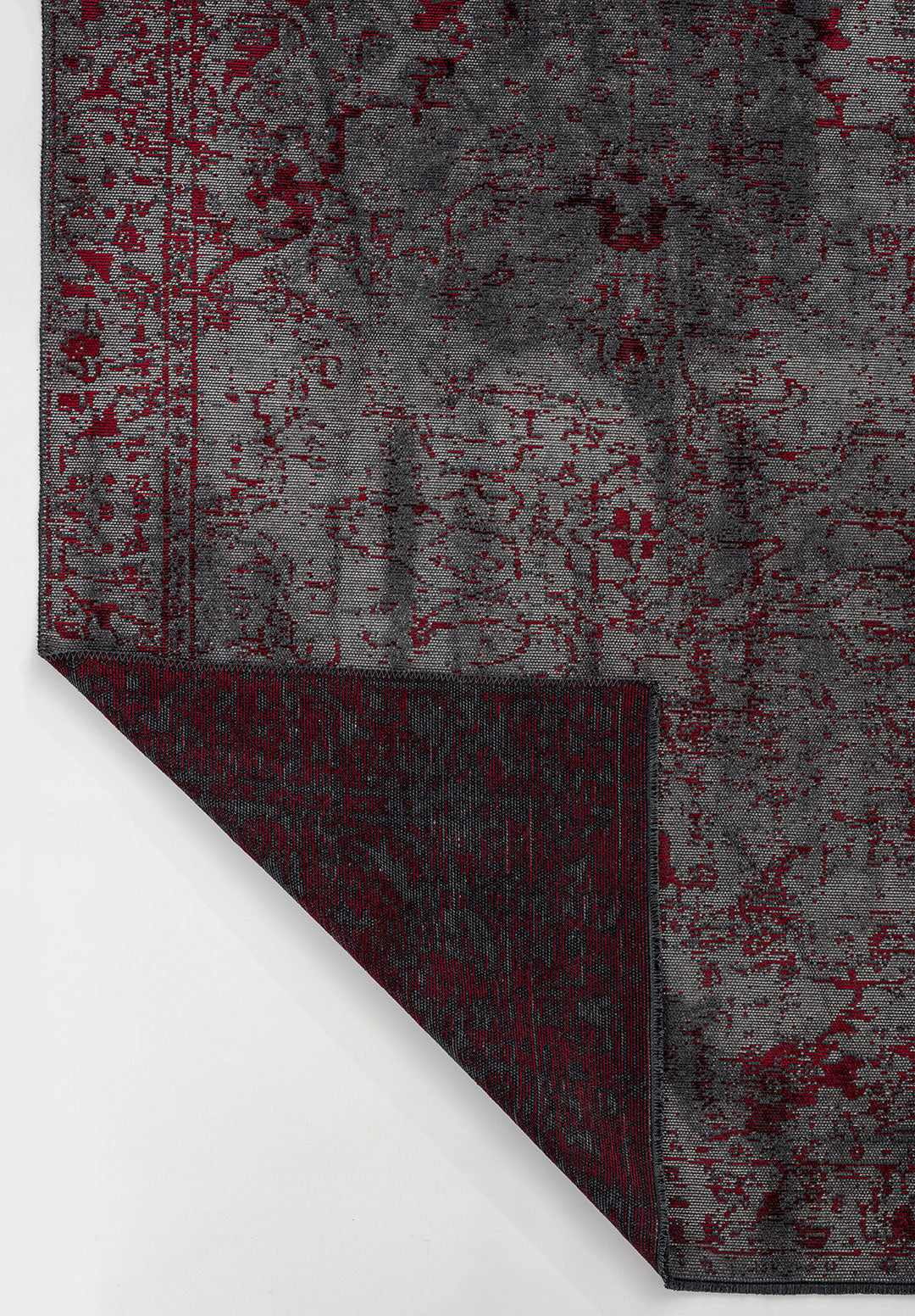 Ivy Grey - Red Rug