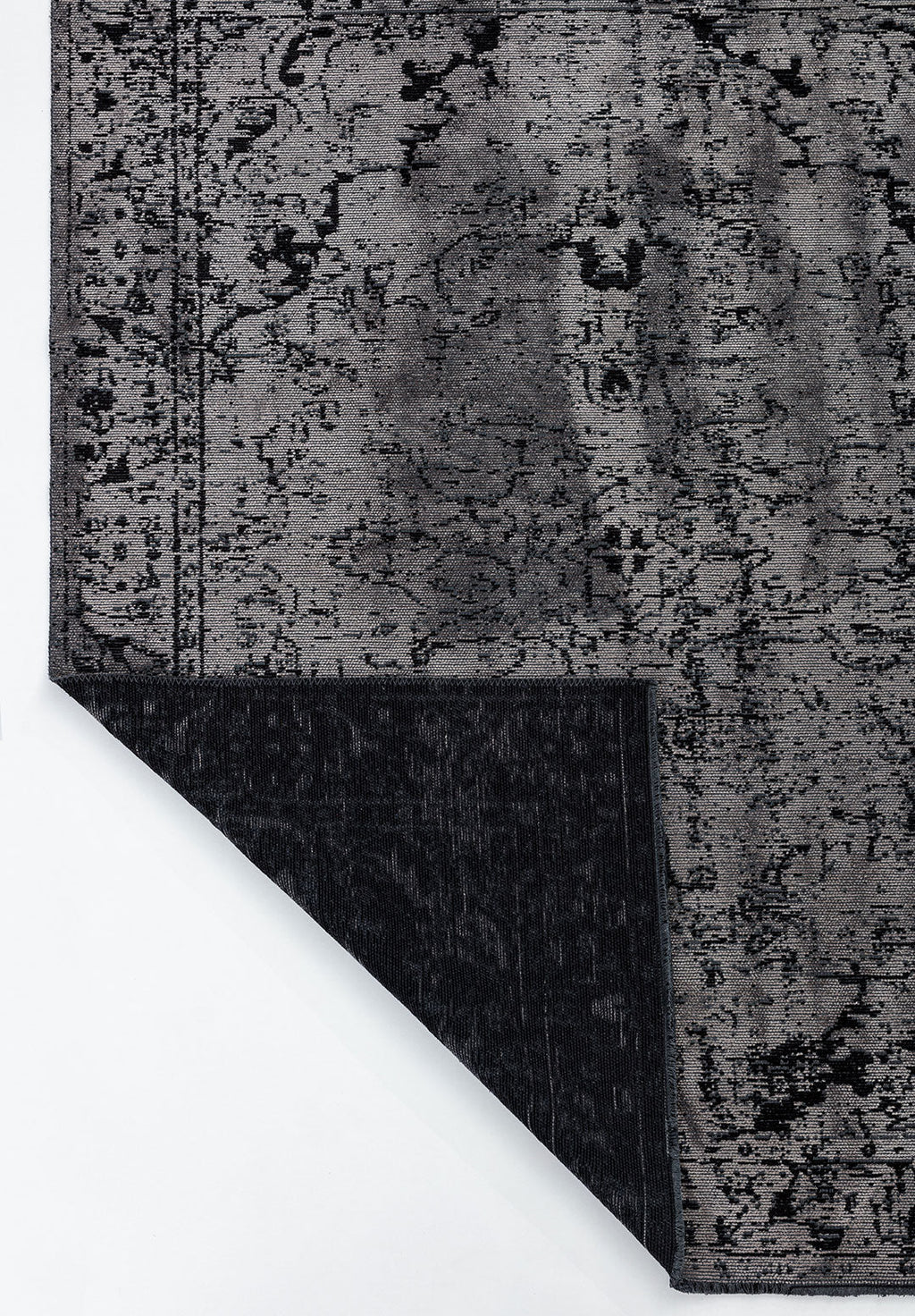 Ivy Grey - Black Rug