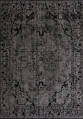 Ivy Grey - Black Rug