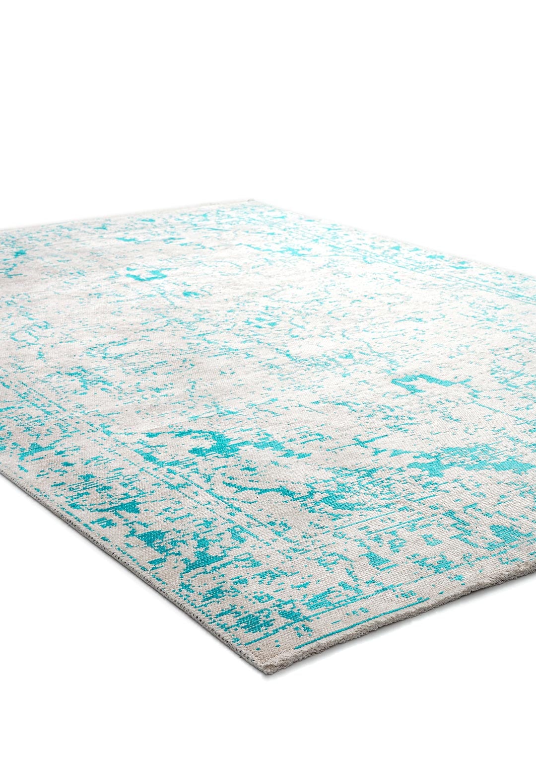 Ivy Ecru - Turquoise Rug