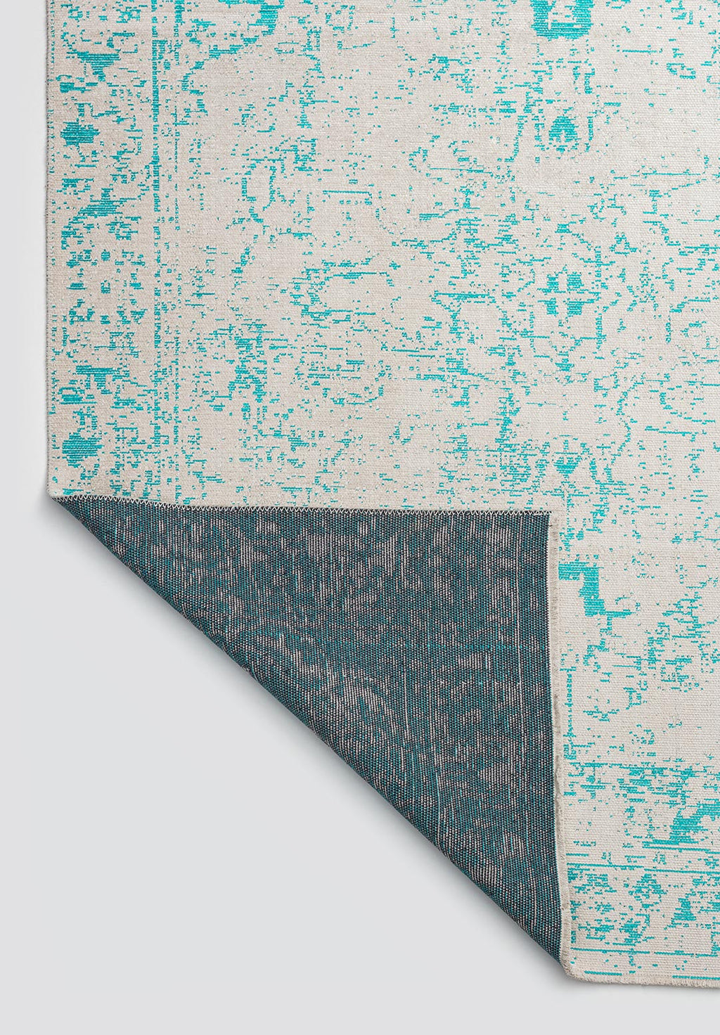 Ivy Ecru - Turquoise Rug