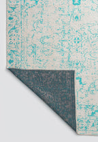 Ivy Ecru - Turquoise Rug