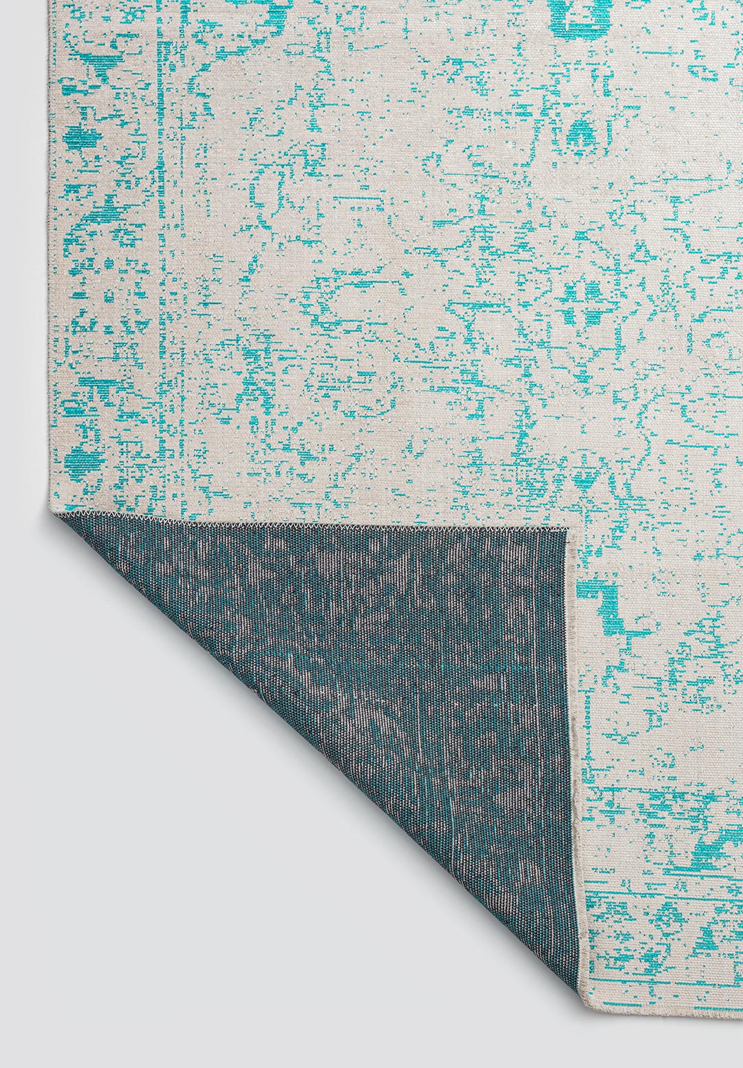 Ivy Ecru - Turquoise Rug