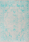 Ivy Ecru - Turquoise Rug
