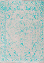 Ivy Ecru - Turquoise Rug