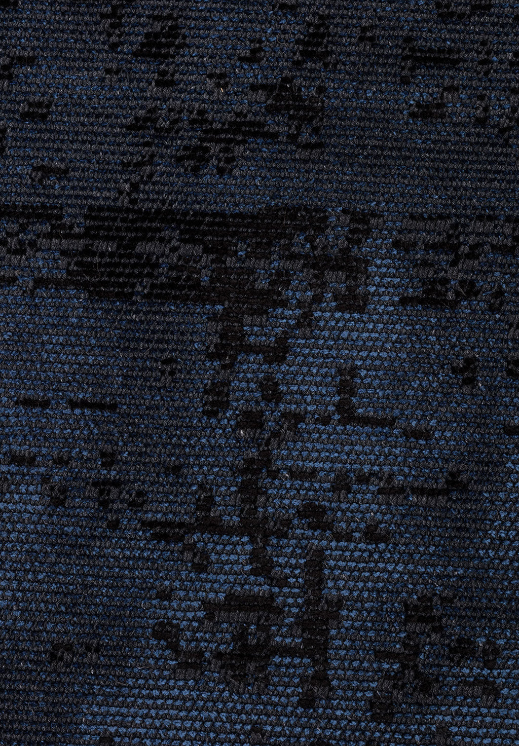 Discrete Black - Navy Blue Rug