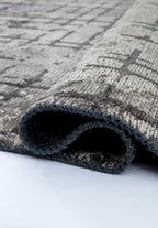 Axis Anthracite - Beige Rug