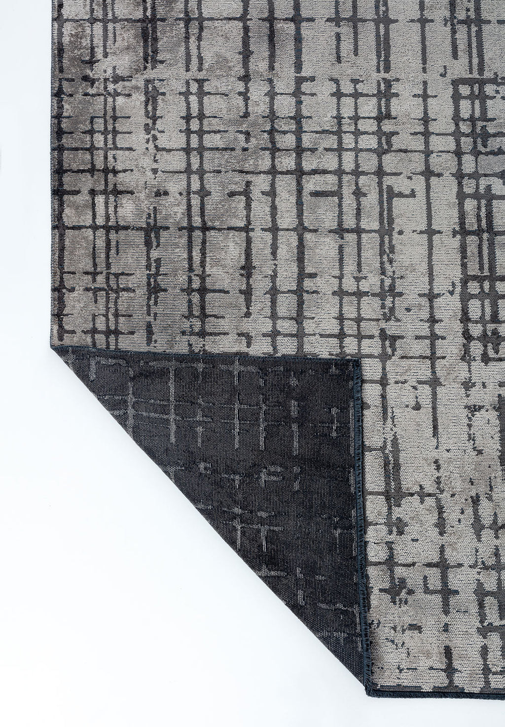 Axis Anthracite - Beige Rug