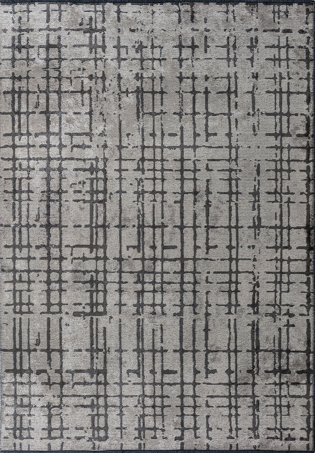 Axis Anthracite - Beige Rug