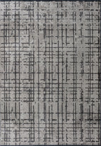 Axis Anthracite - Beige Rug