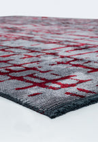 Axis Red - Light Grey Rug