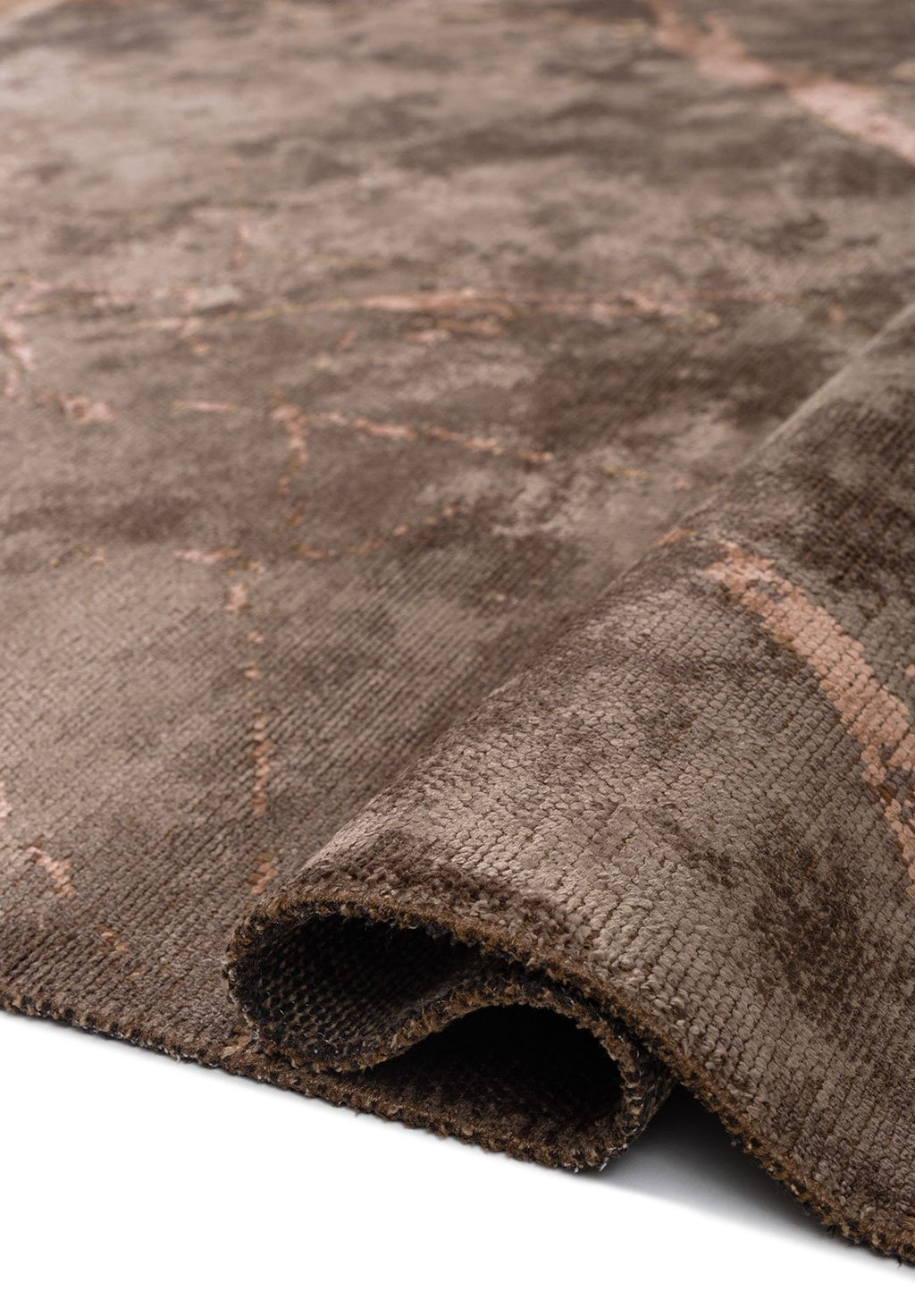 Fracture Copper - Dark Mink Rug