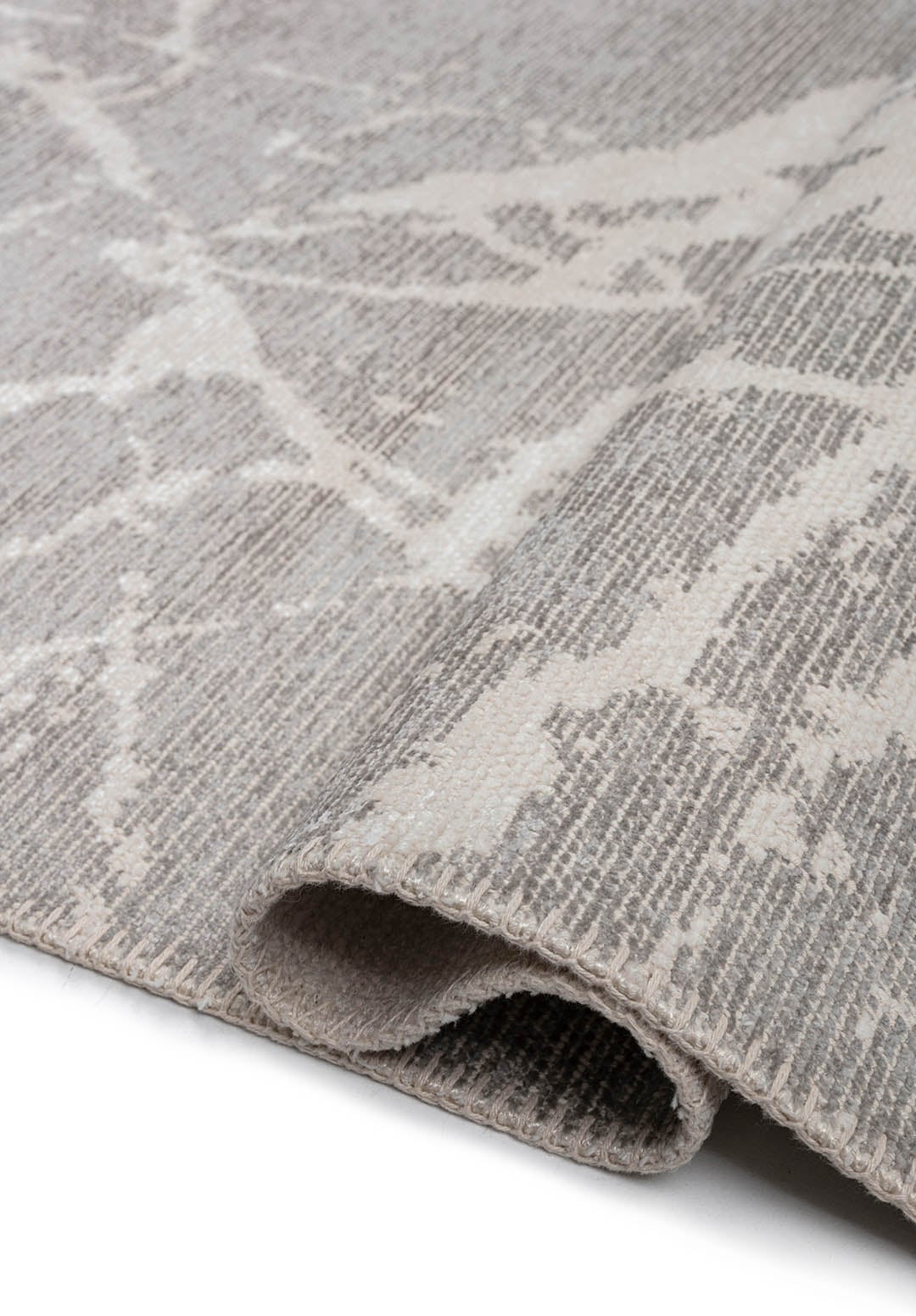 Fracture White - Light Grey Rug
