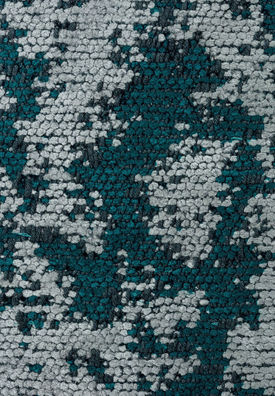 Marble Dark Turquoise - Light Grey Rug