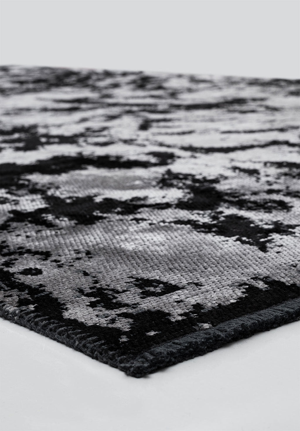 Marble Black - Light Grey Rug