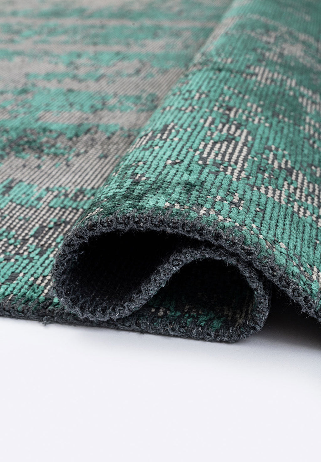 Horizon Dark Green - Grey Rug