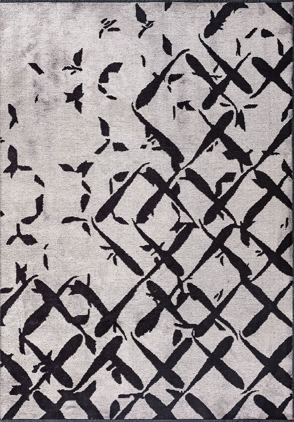 Fade Black - Light Grey Rug